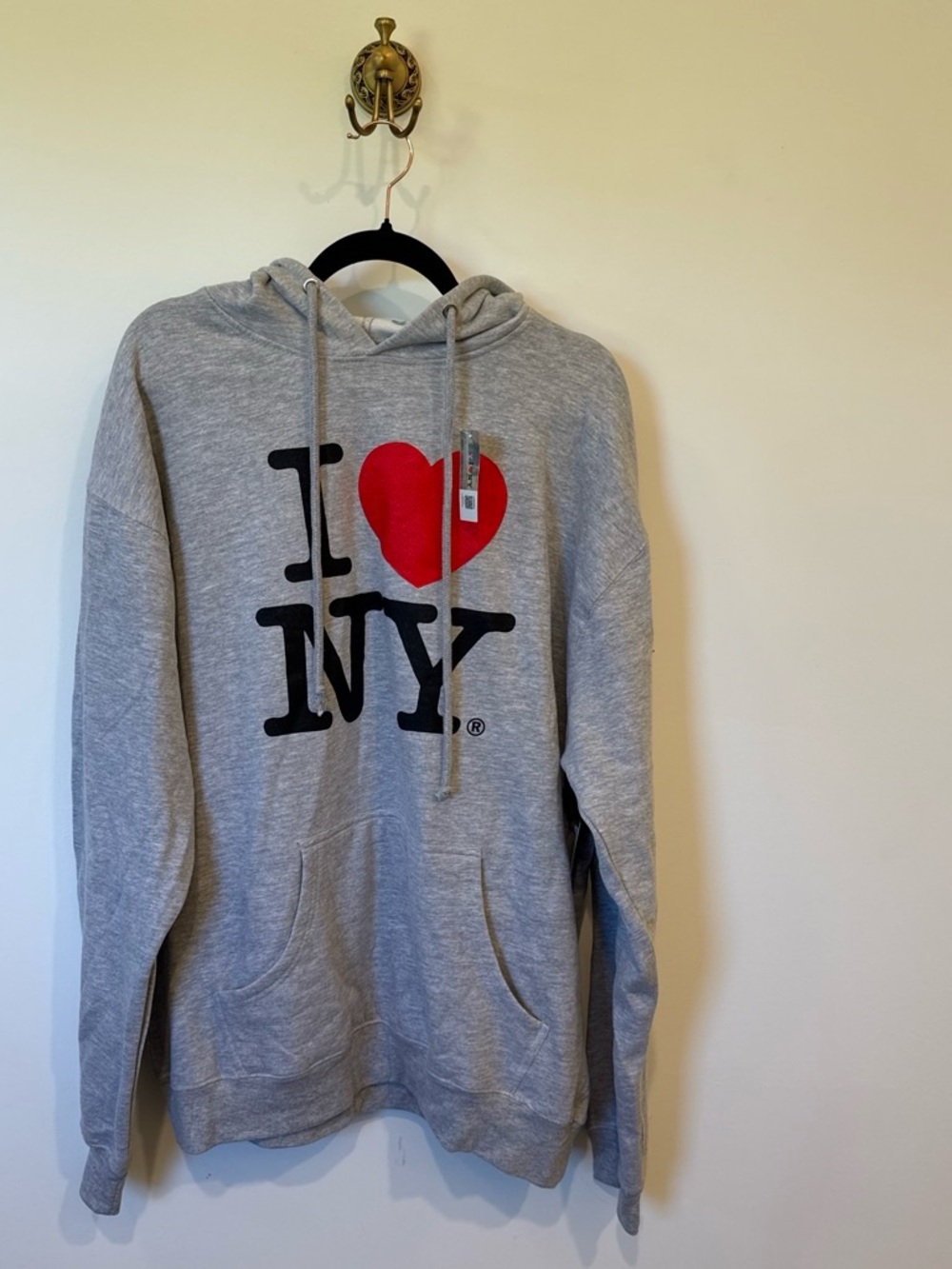 I ❤ NY Gray Hoodie Sweatshirt
